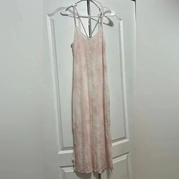 Aerie Pink Tie Dye Strappy Midi Slip Dress Size XS - Picture 5 of 11